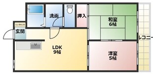 エスペラール武庫之荘の物件間取画像